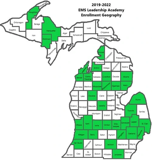 EMS Leadership Academy Reach Map 