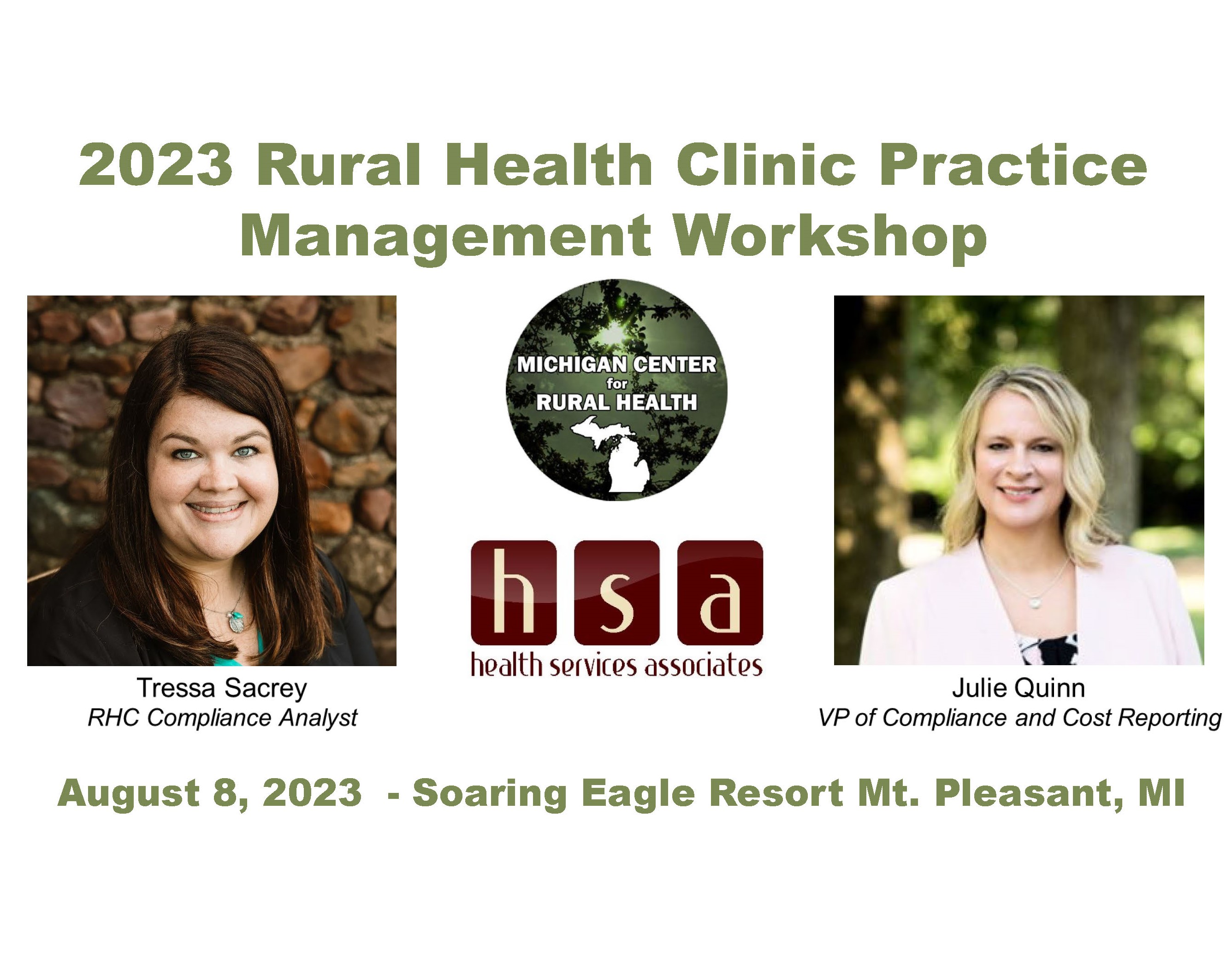 2023 Rural Health Clinic Practice Management Workshop flyer