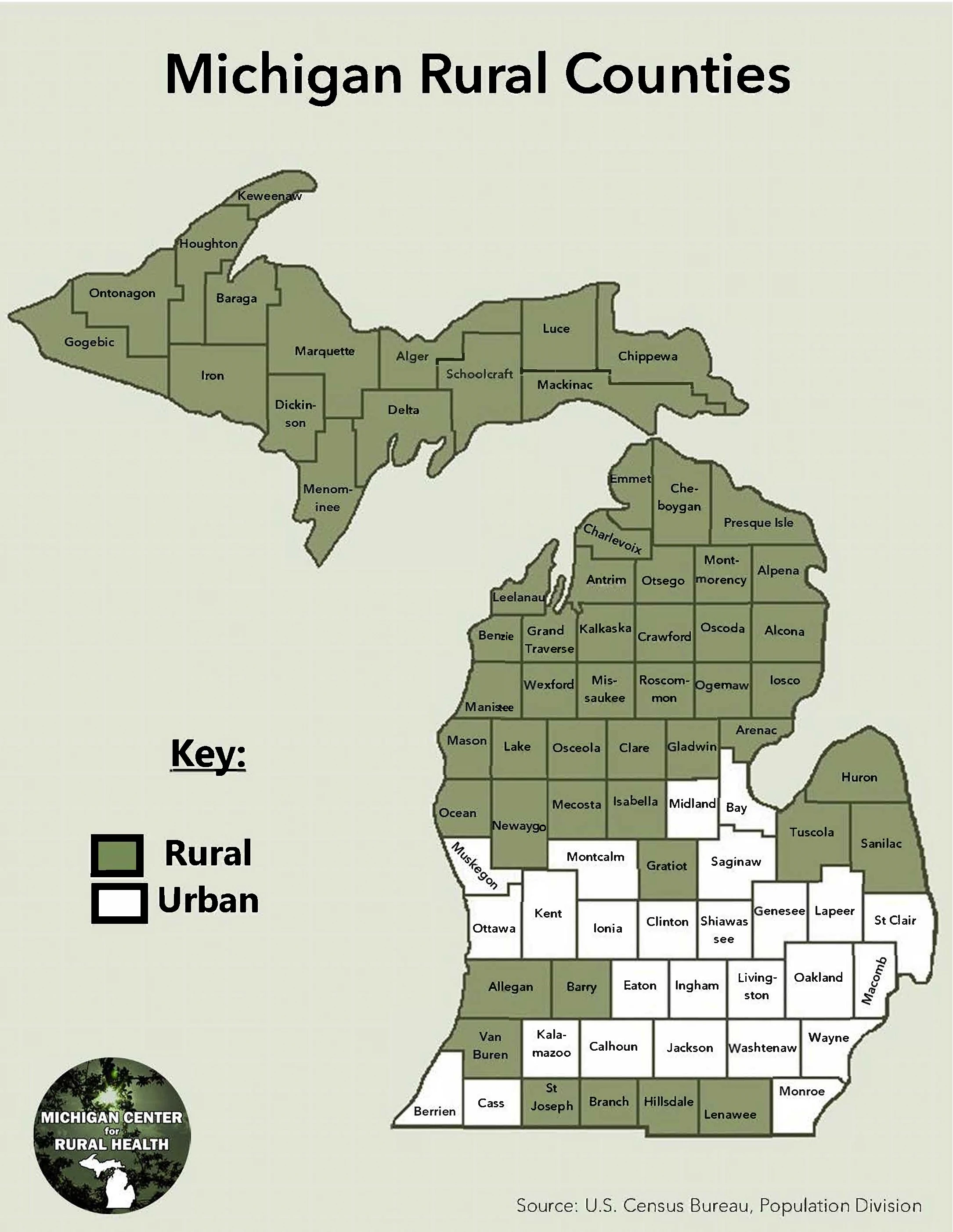 MI Rural Counties Map New